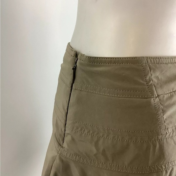 Athleta Sz 0 Everyday Skort Tan Recycled Polyester Spandex Flare Style - Picture 6 of 8